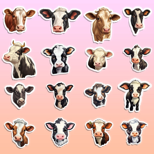 Cute Cows Stickers