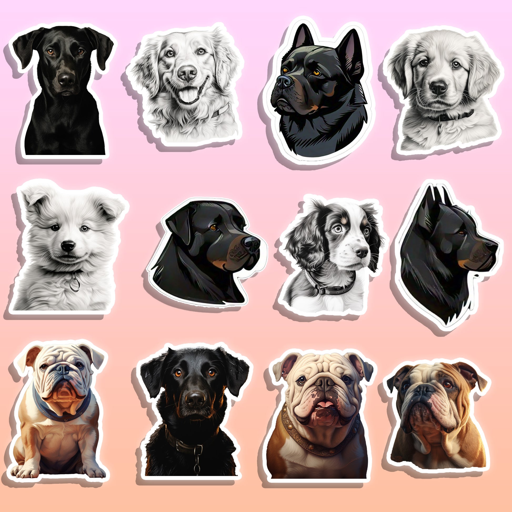 Dogs Woof Woof Sticker Pack